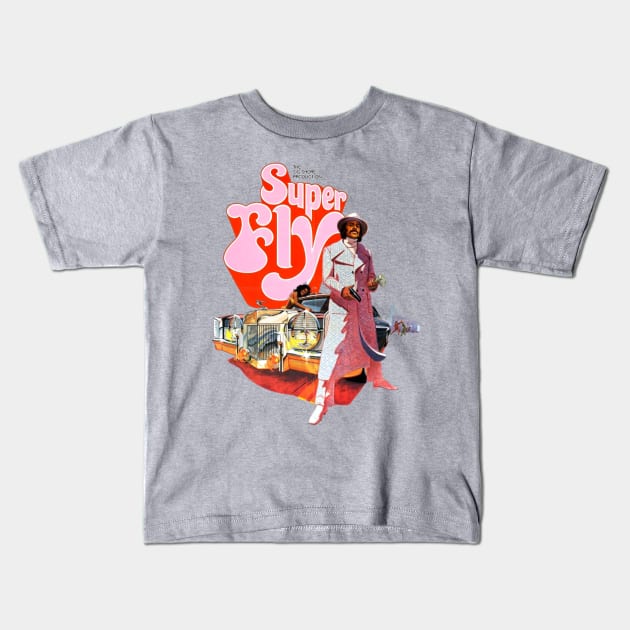 Vintage Super Fly Kids T-Shirt by nanayacha